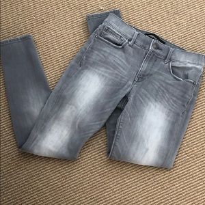 Grey Mid Rise Express Jeans